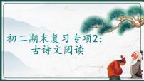 2022-2023学年部编版语文初二期末专项复习2——古诗文阅读课件