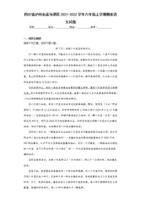 四川省泸州市龙马潭区2021-2022学年八年级上学期期末语文试题(含答案)