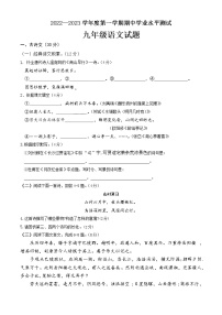 菏泽市巨野县2022-2023学年九年级上学期期中语文试题(含答案)