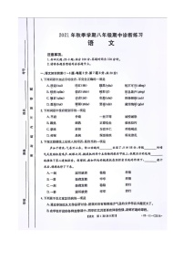 2021年秋安徽省合肥市名校联考八年级语文期中试卷及答案