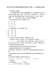 2021-2022学年河南省信阳市罗山县九年级（上）期末语文试卷（含答案解析）