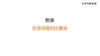 中考语文复习古诗词曲附录古诗词曲对比整合课时教学课件