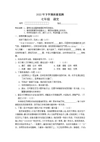 湖南省常德市汉寿县2022-2023学年七年级上学期期中考试语文试题