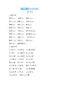 2022年八年级语文上册知识梳理专项一 字音字形