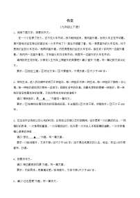 部编版语文九年级上学期期末专项复习——作文