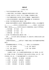 词语运用——部编版语文九年级上学期期末专项复习