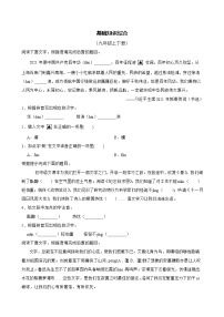 基础知识综合——部编版语文九年级上学期期末专项复习