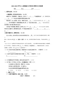 期末复习过关检测  2022—2023学年部编版语文九年级上册 (1)(含答案)