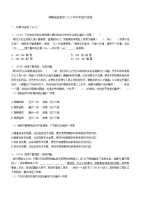 初中语文中考复习 2021年湖南省益阳市中考语文真题（解析版）