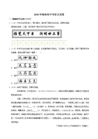 初中语文中考复习 海南省2020年中考语文试卷(word版含解析)