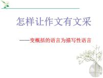 变概括性语言为描写性语言 课件 2023年中考语文一轮复习