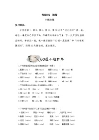 专题01  字音（小题狂练）-决胜2023年中考语文一轮地毯式复习（部编版）