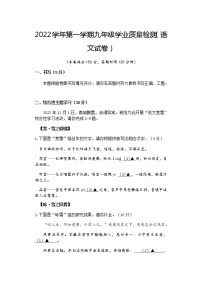 浙江省宁波市江北区2022-2023学年九年级上学期期末检测语文试题