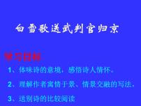 语文九年级下册第六单元24 诗词曲五首白雪歌送武判官归京示范课ppt课件