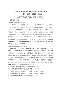 福建省泉州市南安市2022～2023学年八年级上学期期末教学质量监测语文（A）卷（含答案）