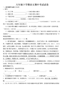 安徽省芜湖市2023年八年级下学期语文期中试卷【含答案】