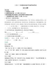 2022年黑龙江省绥化市中考语文真题(教师版)