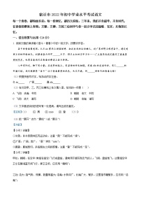 2022年江苏省宿迁市中考语文真题（教师版）