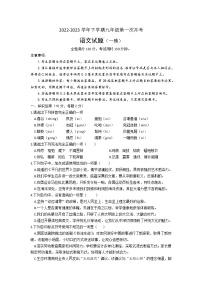 湖北省恩施市宏立实验学校2022-2023学年九年级下学期第一次月考（一模）语文试题(含答案)
