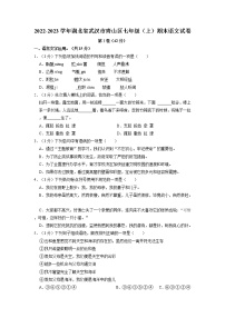 湖北省武汉市青山区2022-2023学年七年级上学期期末考试语文试卷