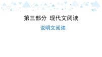 中考总复习语文22.-第三部分 现代文阅读-说明文阅读课件