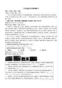 2023年河南省实验中学中考一模语文试题(含答案)