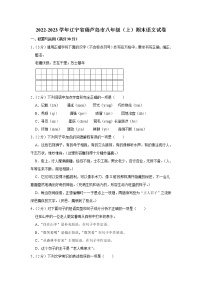 辽宁省葫芦岛市2022-2023学年 八年级上学期期末语文试卷(含答案)