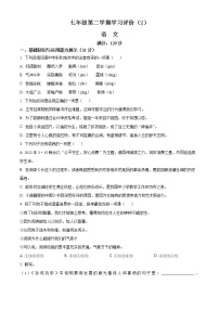 精品解析：青海省海东市互助县2021-2022学年七年级下学期期中语文试题