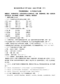 2023年黑龙江省哈尔滨市第六十九中学中考一模语文试题(含答案)