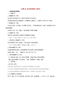 2022-2023年部编版语文八年级下册专项复习精讲精练：专题03：病句的辨析与修改（知识清单）