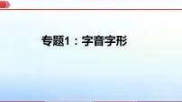 2023年中考语文一轮复习通关课件专题01 字音字形 (含答案)