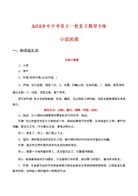 2023年中考语文一轮复习题型专练小说阅读(教师版)