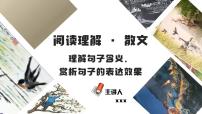 中考语文二轮复习文本阅读散文阅读汇编课件专题07  理解句子含义，赏析句子的表达效果 (含答案)