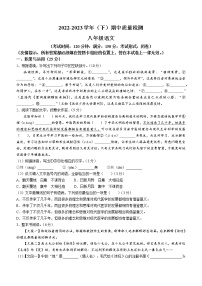 福建省南平市光泽县2022-2023学年八年级下学期期中语文试题（含答案）