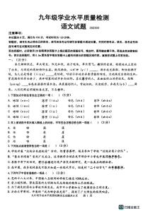 2023年山东省济南市市中区中考一模语文试题（无答案）