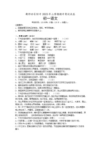 湖南省衡阳师范学院祁东附属中学2022-2023学年七年级下学期期中考试语文试题