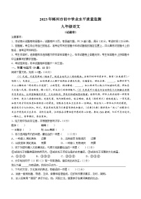 2023年湖南省郴州市中考模拟语文试题（含答案）