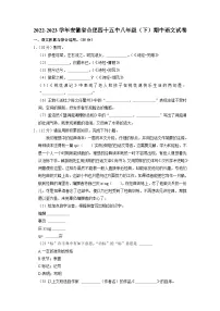 安徽省合肥市第四十五中学2022-2023学年八年级下学期期中语文试卷