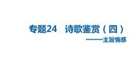 中考语文二轮复习讲练测--专题24 诗歌鉴赏——主旨情感（复习课件）