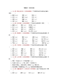 专题01：字音字形（专题过关）-2022-2023学年七年级语文下学期期末考点大串讲（部编版）