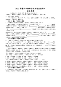 2023年福建省漳州市中考二模语文试题