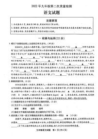 2023年江苏省徐州各县区九年级联考中考二模语文试卷（有答案）
