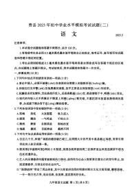 2023年山东省临沂市费县中考二模语文试题