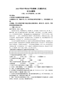 2023年新疆维吾尔族自治区中考三模语文试题