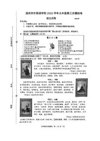 2023年浙江省温州外国语学校中考三模语文试题 - 副本