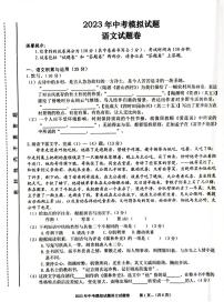 2023届安徽省合肥市新站区九年级中考三模语文试卷+答案