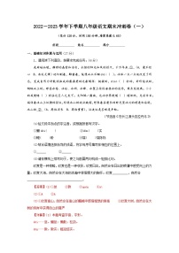 期末冲剌卷（一）-2022-2023学年八年级语文下学期期末考点大串讲（部编版）（解析版）