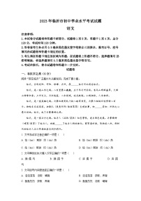 2023年山东省临沂市中考语文真题（原卷版+解析版）