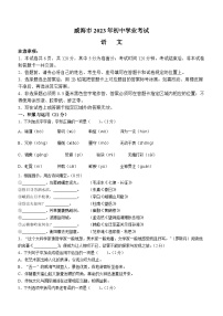 2023年山东省威海市中考语文真题