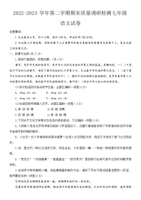 河南省洛阳市伊川县2022-2023学年七年级下学期7月期末语文试题（含答案）